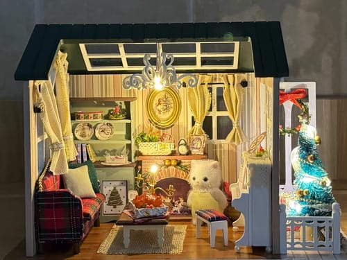 Customer photo review of Christmas Times DIY Mini Doll House Kit