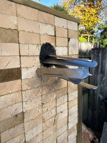 Customer photo review of Raven Forge Throwing Seaxs - Set of Three