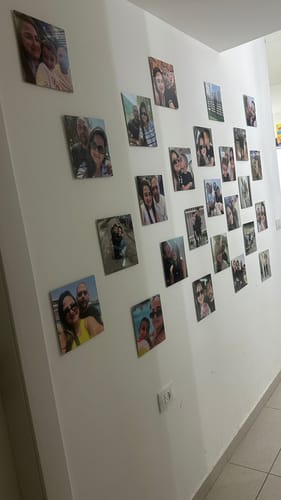 Customer photo review of Metal Photo Tiles