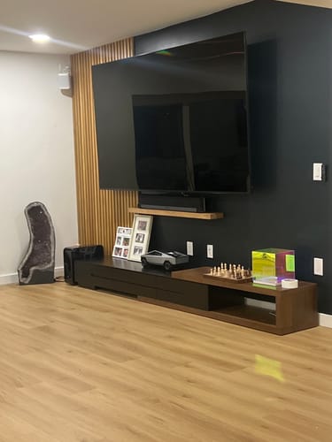 Customer photo review of Rustic Floating Shelves