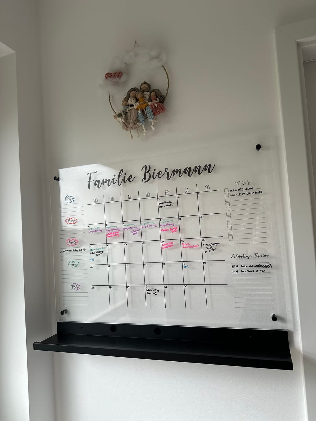 Customer photo review of 5-Namen Familienplaner
