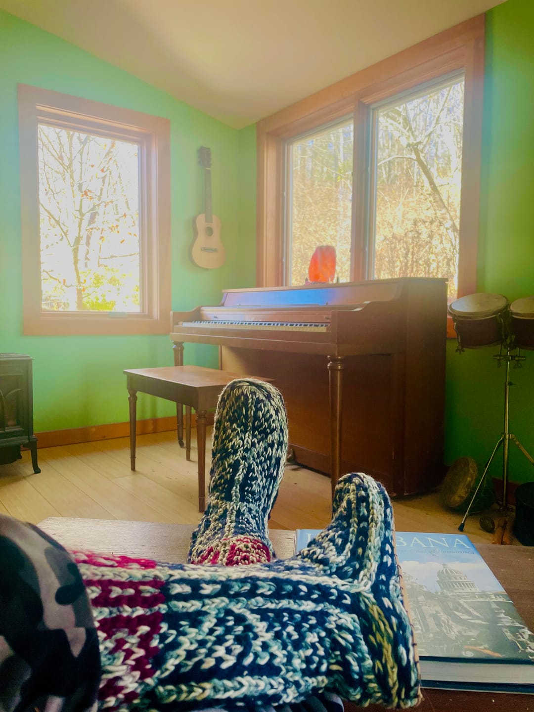 Customer photo review of Wool Mukluks Slippers