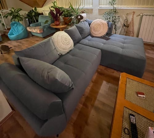 Customer photo review of Colțar extensibil dumonde cu ladă de depozitare si sezut confortabil din spuma HR, Berlin Grey II 280x185 cm