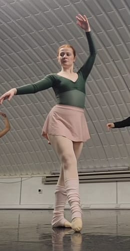 Customer photo review of Convertible Ballet Tights TWO PACK