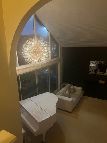 Customer photo review of 20-Light Oversized Large Luxury Sputnik Firework Chandelier