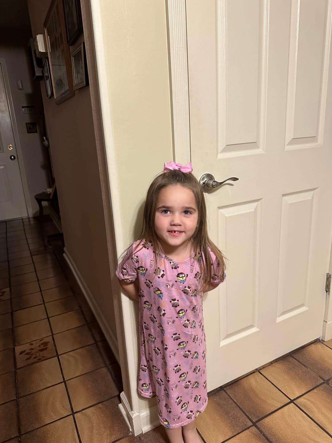 Customer photo review of Despicable Me 4: Minions Always Popping Bamboo Girls' Short Sleeve Dress