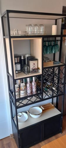Customer photo review of Estantería Para Vinos 80 MIMA Negro