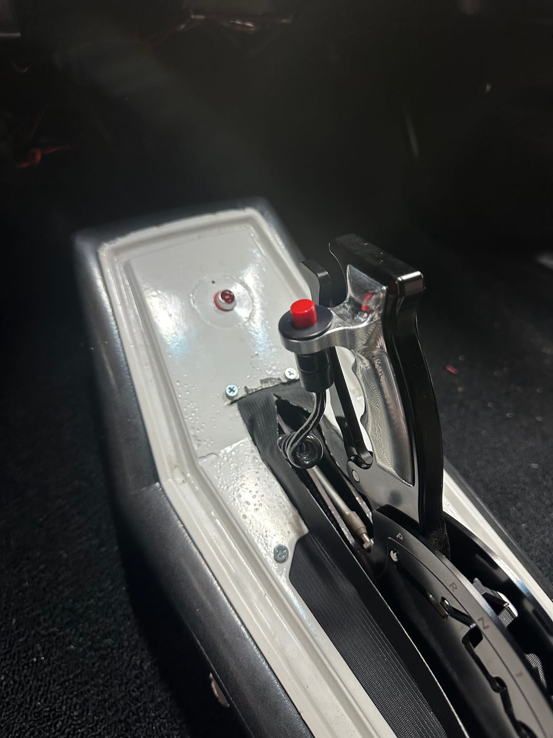 Customer photo review of Operator Button Billet Grip Insert Set Bare Aluminum 16-144-03 (Button Not Included)