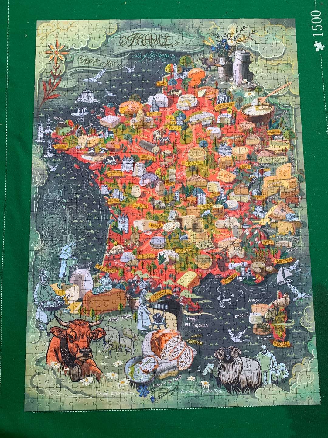 Customer photo review of Cheese Puzzle - France