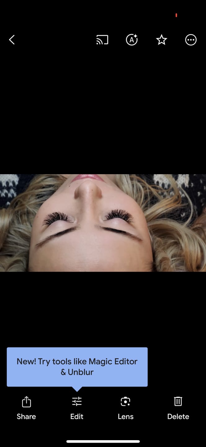Customer photo review of Ellipse Flat Lashes 0.15/0.20mm