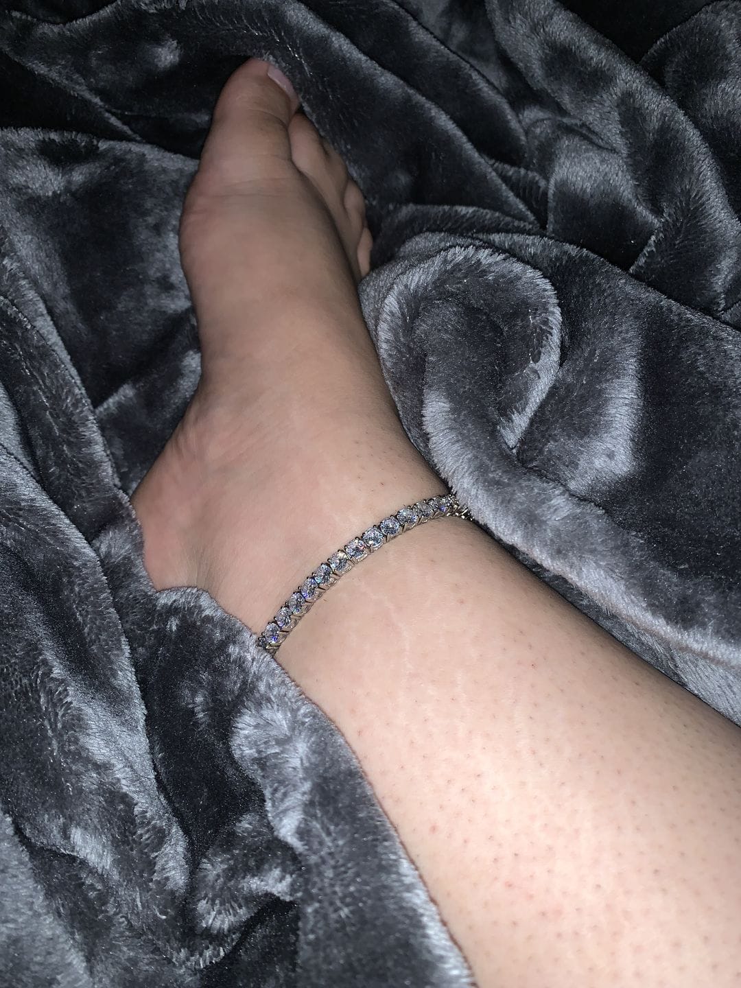 Customer photo review of LUX TENNIS ANKLET(Ships Same Day)