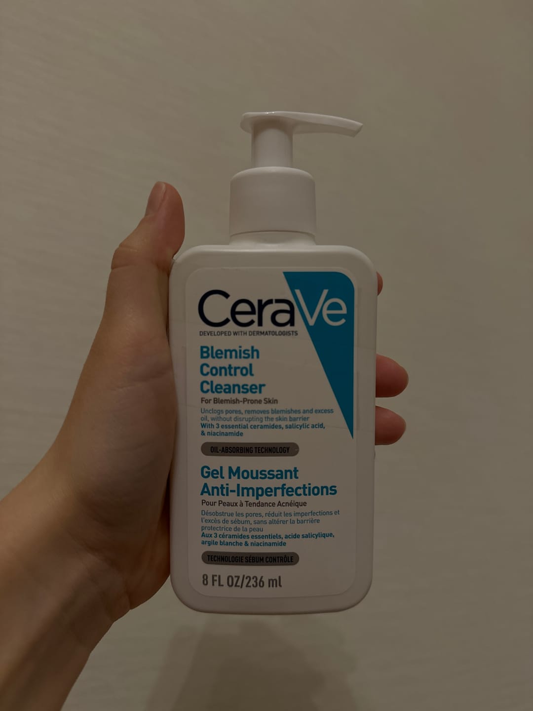 Customer photo review of Attīrošs gels sejas ādai CeraVe Blemish Control Cleanser