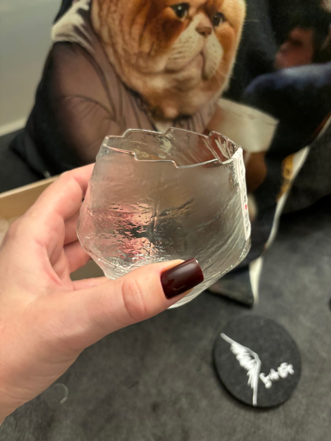 Customer photo review of Suisei - Handmade Japanese EDO Whiskey Glass