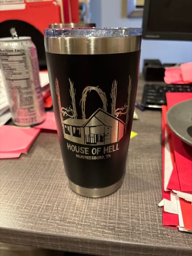 Customer photo review of (6 Pieces) Custom Laser Engraved - 20oz Tumblers