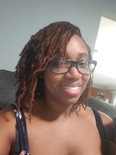 Customer photo review of Temporary Hair Color Gel - Sunset