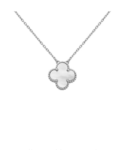 Customer photo review of Camilla Necklace — Silver + White