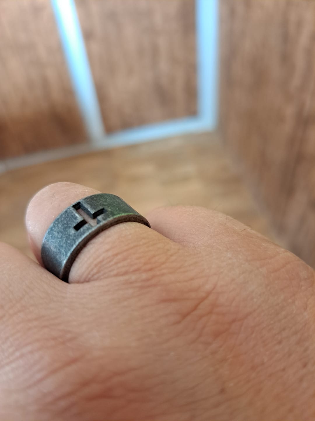 Customer photo review of BLACKED CROSS.