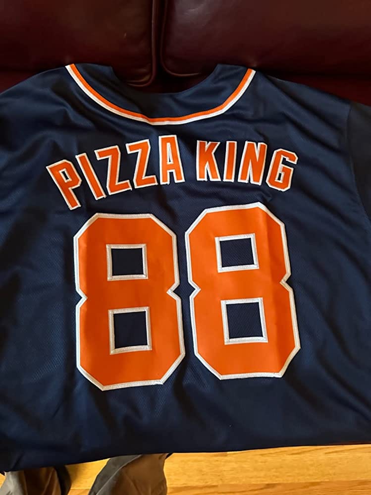 Customer photo review of Custom Royal White-Light Blue Hook Classic Style Authentic Baseball Jersey