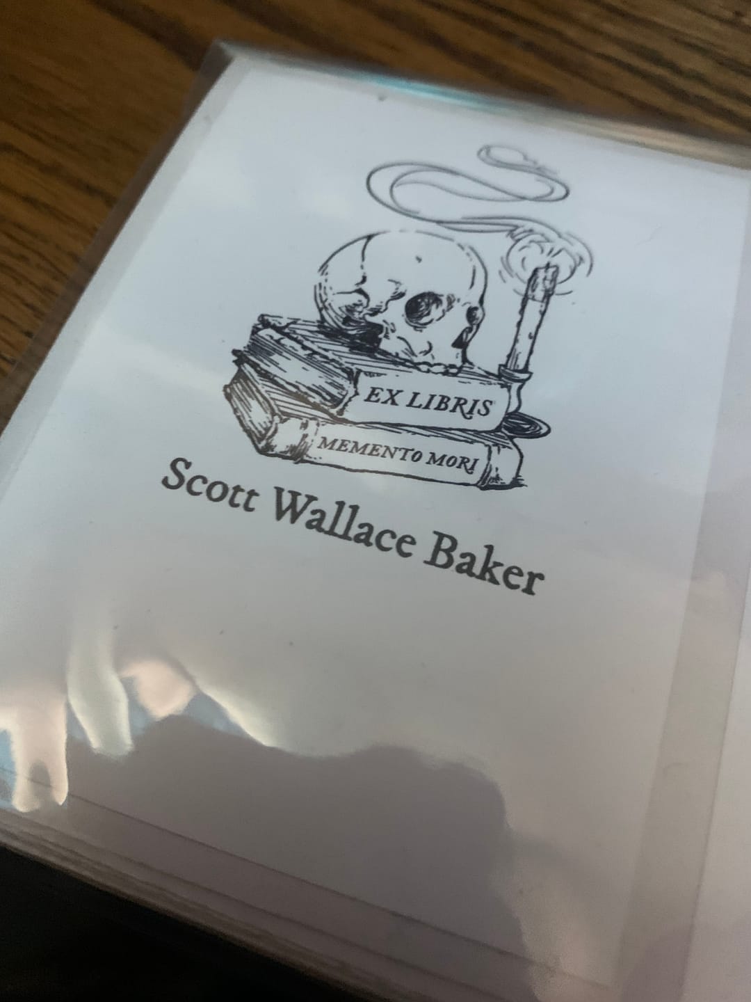 Customer photo review of Personalised Bookplates