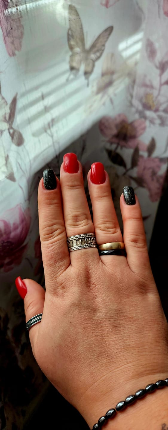 Customer photo review of Christmas Red Dipping Powder