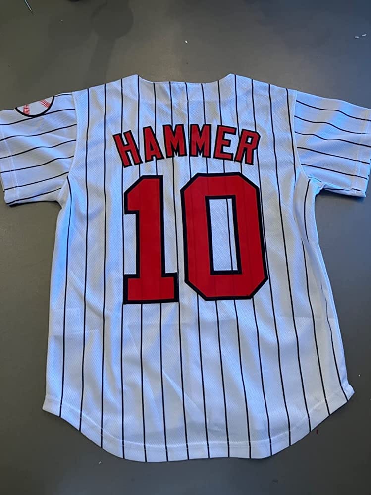 Customer photo review of Custom White Navy Stripe Fashion Authentic Baseball Jersey