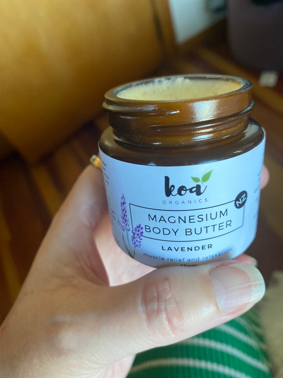 Customer photo review of Magnesium Body Butter with Lavender