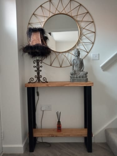 Customer photo review of Console Table with Shelf 22.5cm Depth | 84cm High