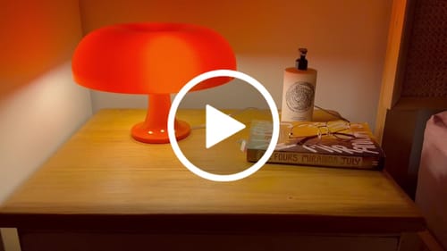 Customer video review of Puffball Lamp | Blood Orange