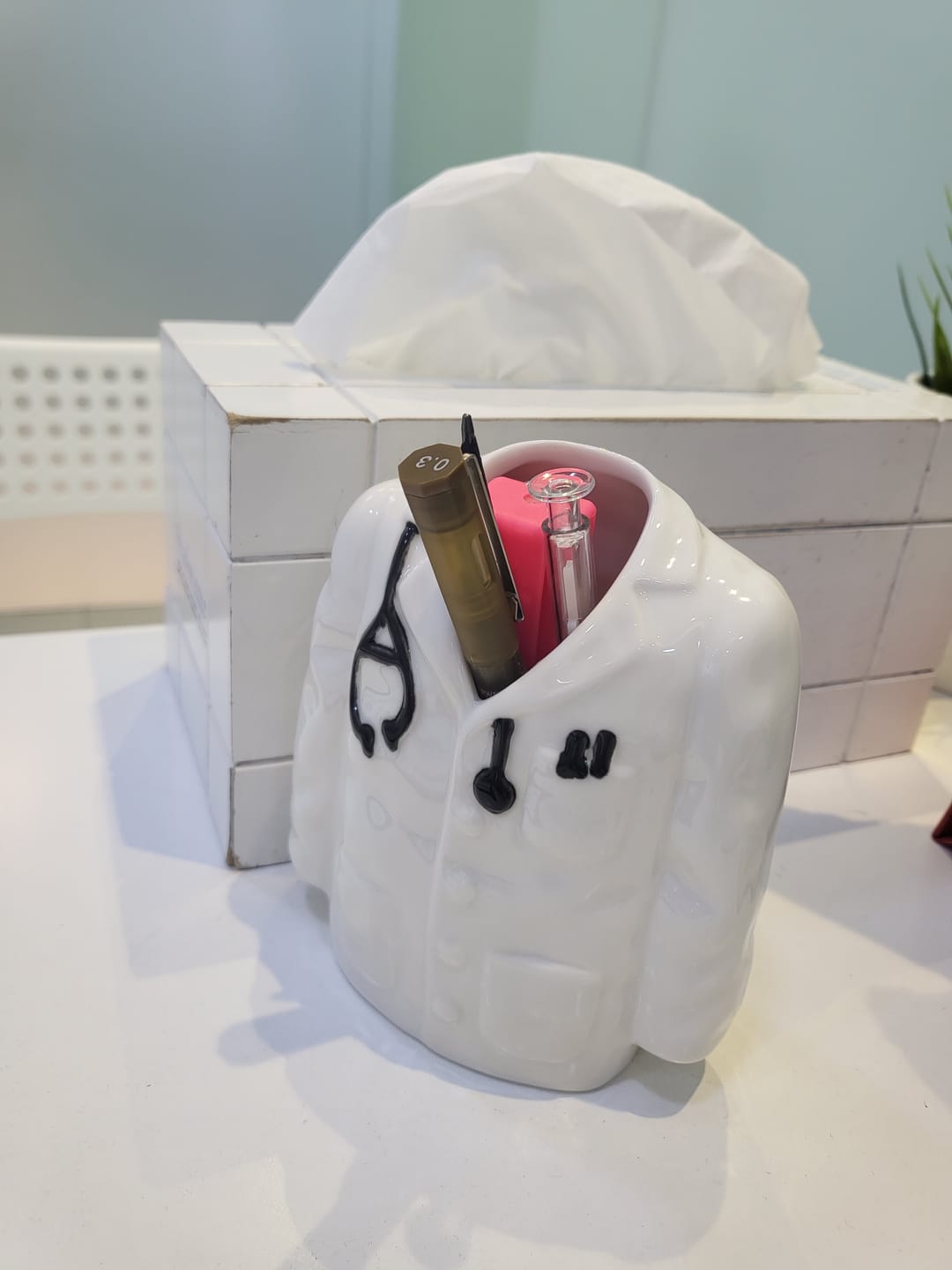 Customer photo review of Ceramic Doctor Pen Holder