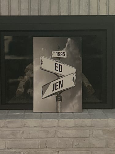 Customer photo review of COUPLES DATE OF LOVE by Cstm Canvas