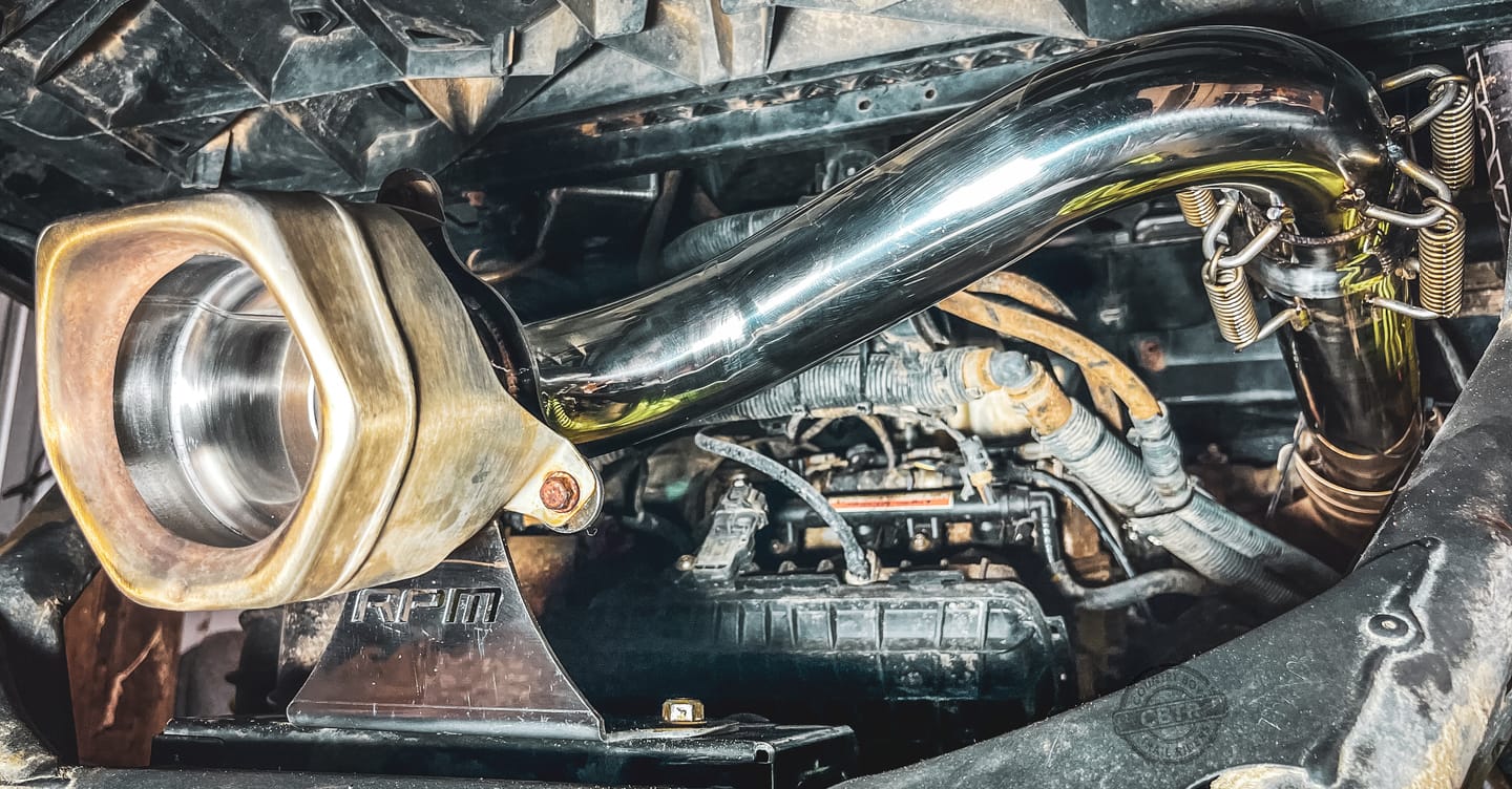 Customer photo review of Can-Am X3 Muffler Delete " Slip On " Exhaust Race Pipe