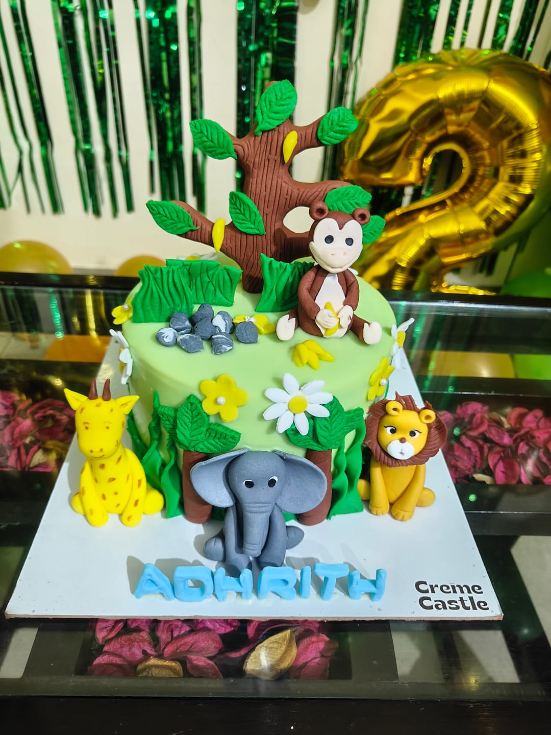 Customer photo review of Jungle Adventure Green Cake