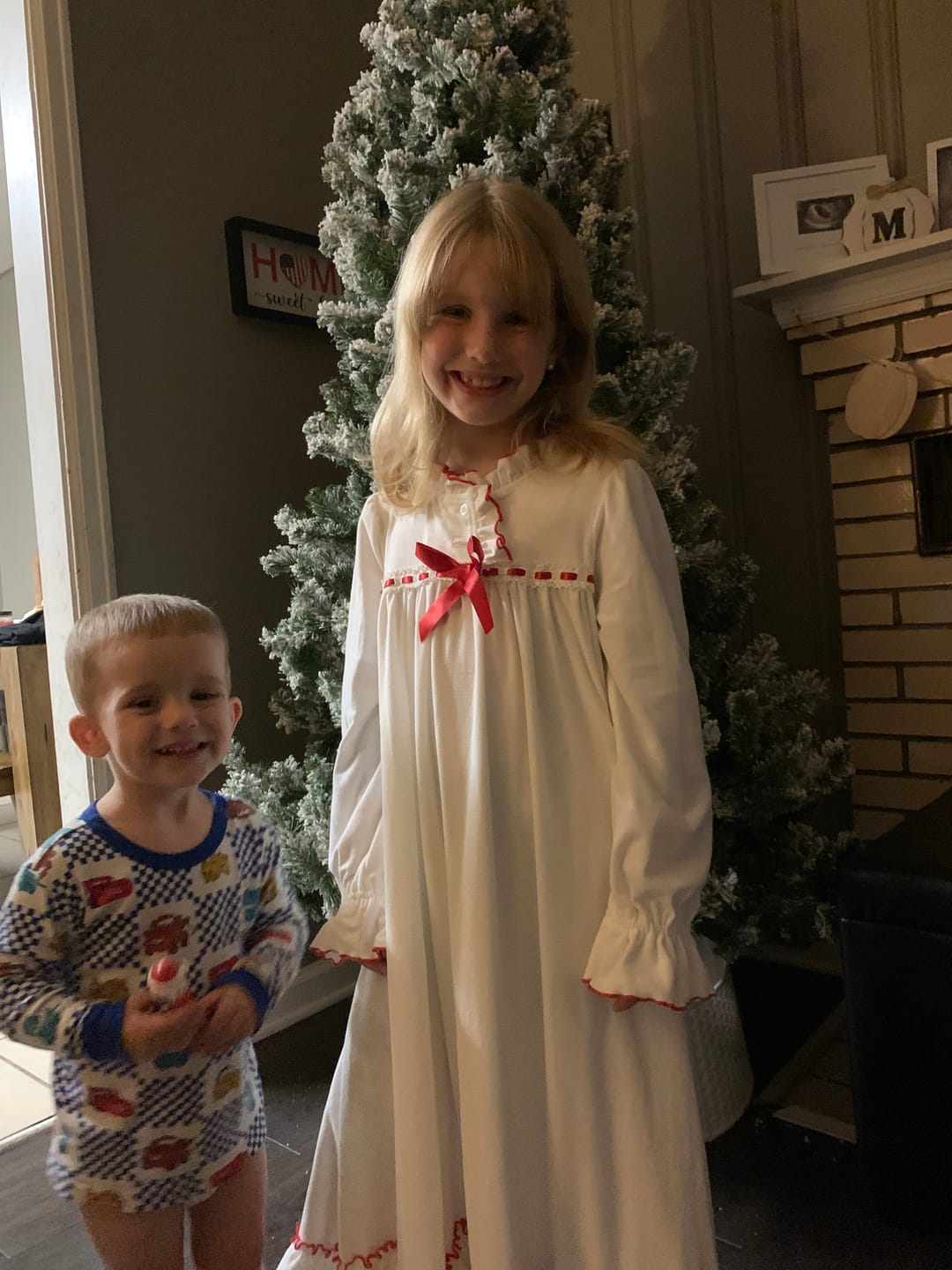 Customer photo review of The Original Clara Nutcracker Christmas Gown Long Sleeve in White