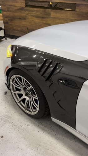 Customer photo review of BMW Dry Carbon Fiber Vented Front Fenders for F87 M2