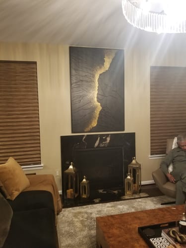 Customer photo review of Minimalist Abstract Painting #ABAV493