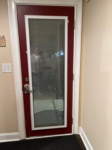 Customer photo review of ODL Add On Blinds for Raised Frame Doors - 22" x 66"