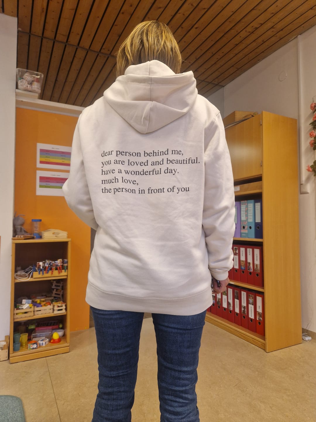 Customer photo review of Dear Person Bio Hoodie Unisex