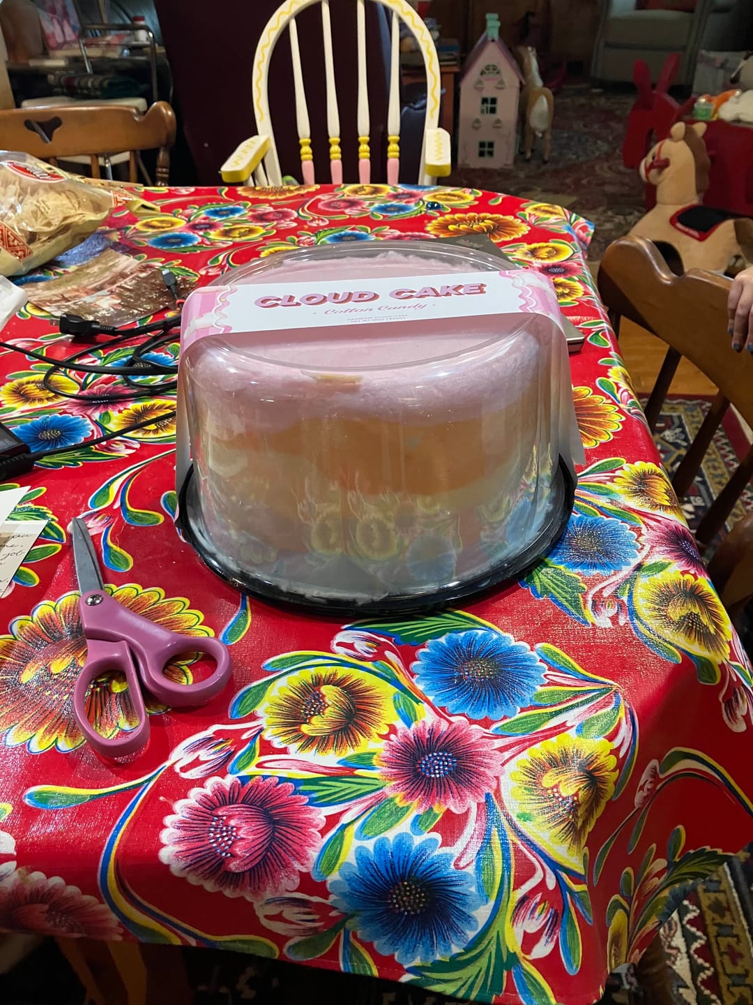 Customer photo review of Rainbow Cloud Cake