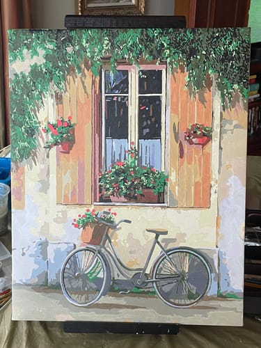 Customer photo review of Custom Paint by Numbers Kit for Personalized Artwork