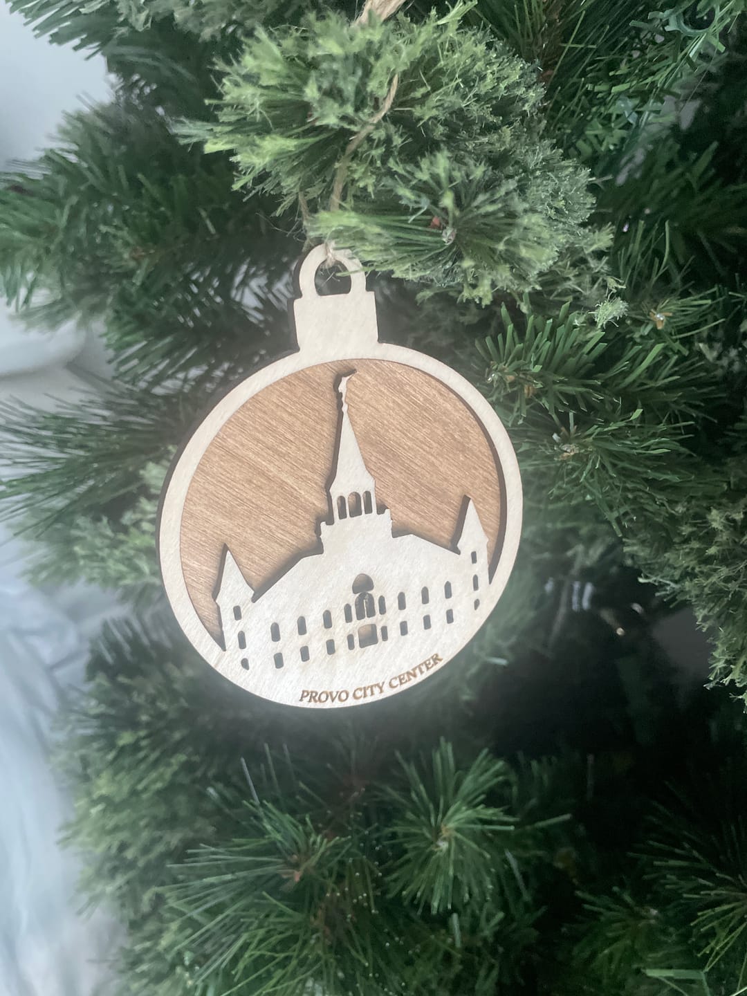 Customer photo review of Wooden Temple Christmas Ornament | Choose Any Temple | 200+ Temples to Choose From