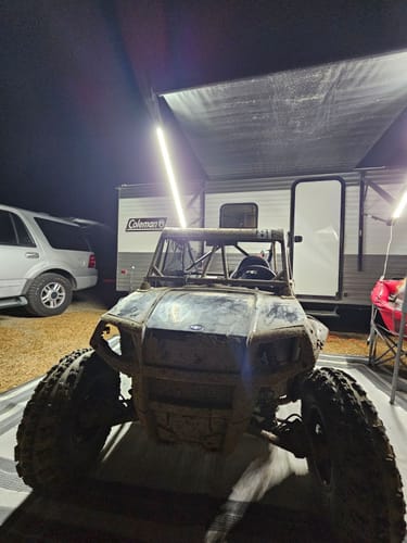 Customer photo review of RV Awning Light 48" (Twin Pack) - 10,000 Lumens Camper Awning Lights