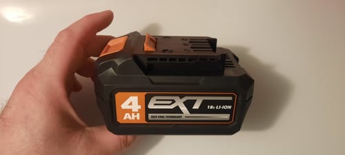 Customer photo review of Batterie Li-Ion 4Ah 18V Evolution R18BAT-LI4 (GRATUITE)