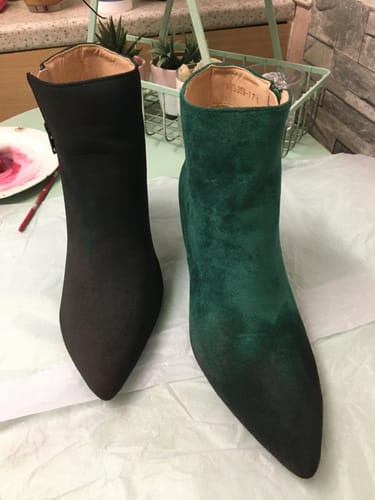 Customer photo review of Fabric Paint -- Maroon