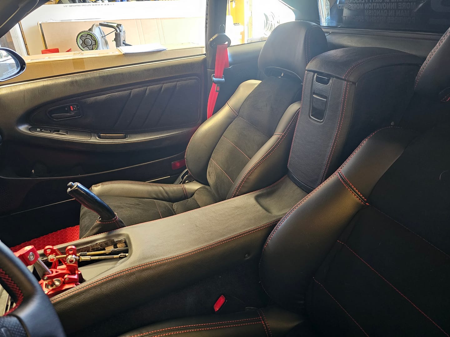 Customer photo review of MR2Heaven Heavy Duty Premium OEM+ Leather/Alcantara Seat Covers [Heated Seats Available]