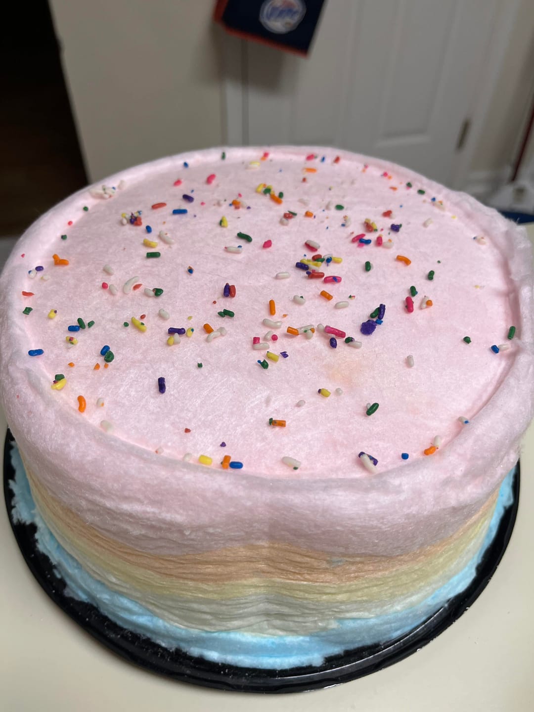 Customer photo review of Rainbow Cloud Cake