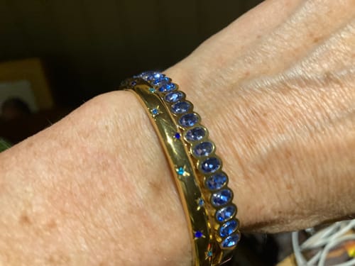 Customer photo review of Amelia Blue Gold Star Bangle