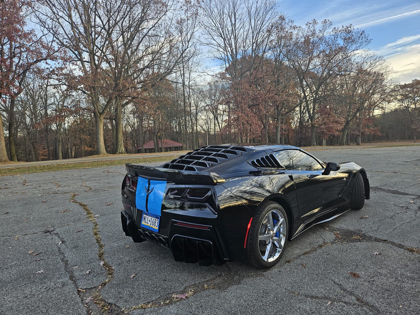 Customer photo review of Chevrolet Corvette C7 Add On Rear Bumper Diffuser