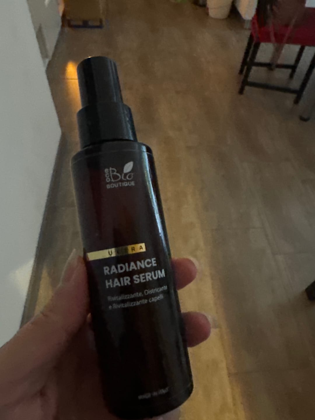 Customer photo review of Radiance Hair Serum