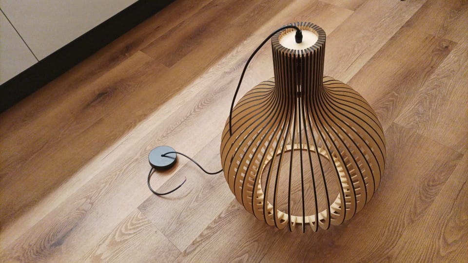 Customer photo review of Suspension en bois scandinave |  Balinaise
