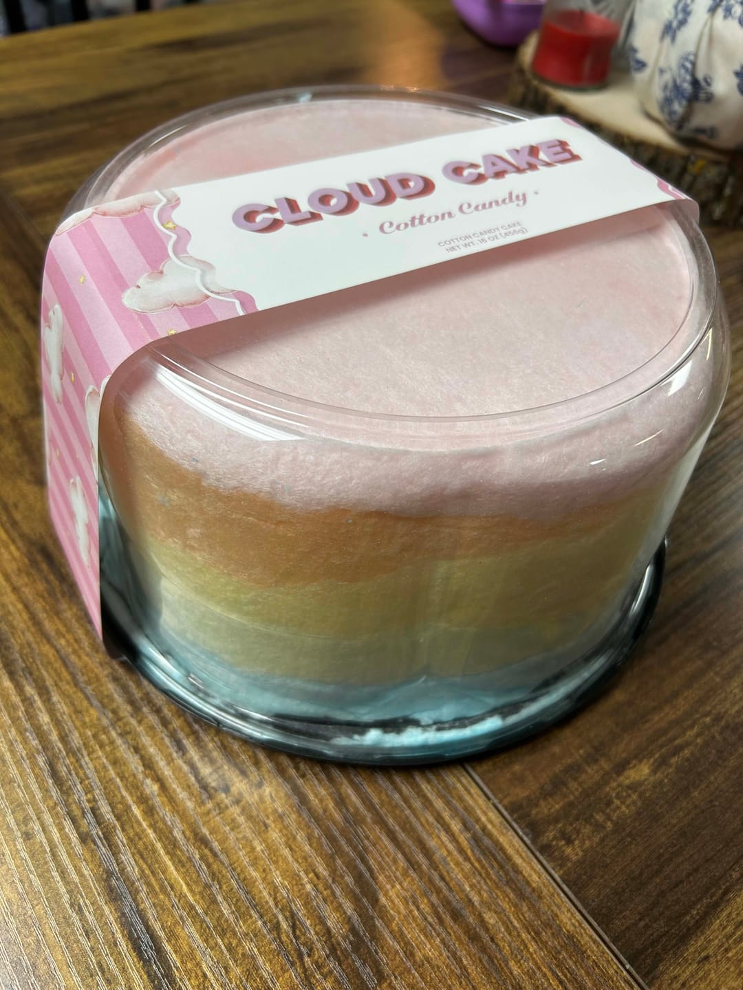Customer photo review of Rainbow Cloud Cake